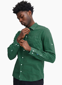 Clothing: Blend Long Sleeved Shirt Pine Green