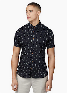 Ben Sherman SCATTERED PRINT SHORT SLEEVE SHIRT