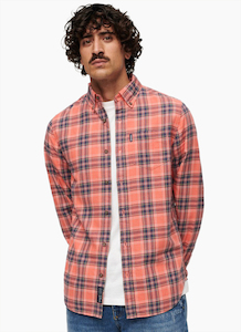 Superdry Organic Cotton Vintage Check Shirt - Red Check