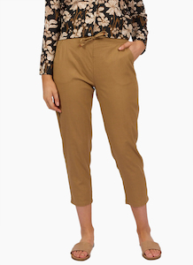 Vasalli Length Skinny Leg Elastic Waist Pant