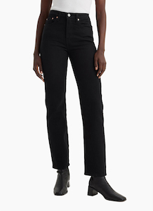 Levis Wedgie Straight - Black Sprout