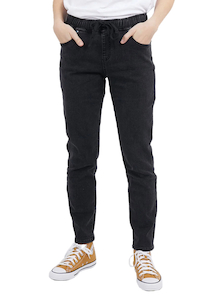 Foxwood Juliette Jogger Jean - Washed Black