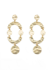 G x G Collective Sonia Brushed Metal Earrings