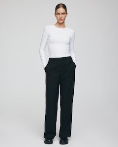 Moss Copenhagen: Chana Straight Pant | Black