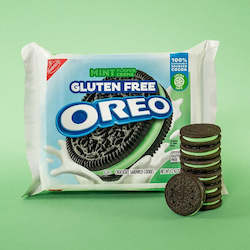 Nabisco Oreo Gluten Free Mint Creme 12.47oz/353g *** LIMIT 2 *** (Best Before 18 Jan 2024)