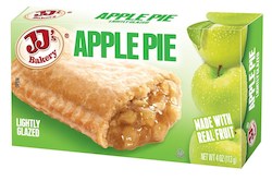 General store operation - mainly grocery: JJs Bakery Apple Pie boxed 4oz/113g