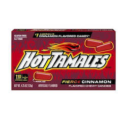 General store operation - mainly grocery: Hot Tamales Fierce Cinnamon Candies TBX 4.25oz/120g