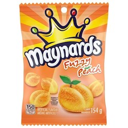 General store operation - mainly grocery: Maynards Gummies Fuzzy Peach bag 154g