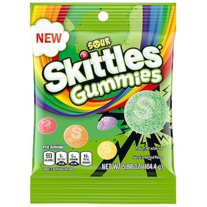 General store operation - mainly grocery: Skittles Gummies Sour 5.8oz/164.4g