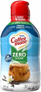 Nestle Coffee Mate Liquid 66oz French Vanilla Zero 66floz/1.95L