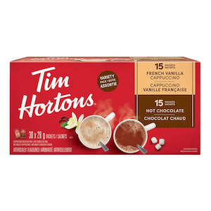 General store operation - mainly grocery: Tim Horton Hot Chocolate & Cappuccino 30pk