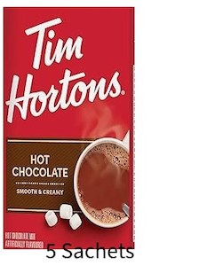 General store operation - mainly grocery: Tim Hortons Hot Chocolate 5pk