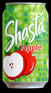 General store operation - mainly grocery: Shasta Apple 12floz/355ml