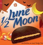 General store operation - mainly grocery: Vachon 1/2 Lune Moon Cake Chocolate with Candy Corn filling 47g