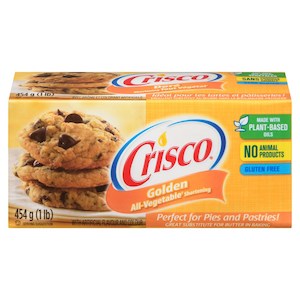 General store operation - mainly grocery: Crisco Golden All Vegetable shortening block 16oz/454g