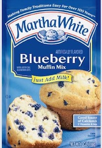 Martha White Muffin Mix Blueberry 7oz/198g