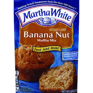 Martha White Muffin Mix Banana Nut 7.6oz/215g