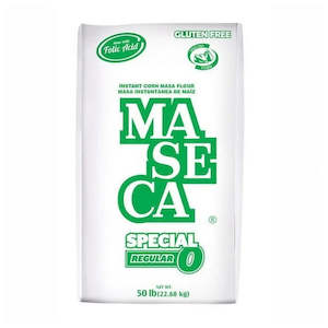 General store operation - mainly grocery: Maseca Special #0 White Corn Masa Flour GF 50lbs/23kg