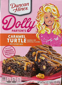 Duncan Hines Dolly Parton Caramel Turtle Brownie Mix 16.7oz/473g