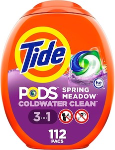 Tide Pods Laundry 3n1 Detergent Spring Meadow 112 count