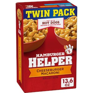 Hamburger Helper Twin Pack Cheeseburger Macaroni 13.6oz/385g