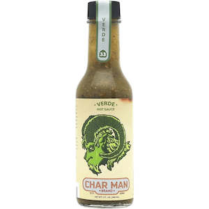 General store operation - mainly grocery: Char Man Brand Verde Hot Sauce 5floz/148ml