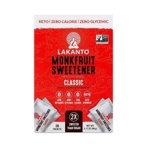 Lakanto Monk Fruit Classic Sweetener 30 pk Box