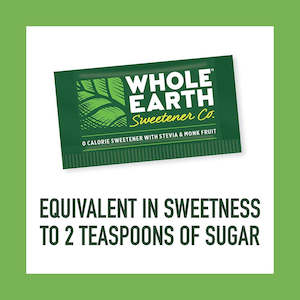 Whole Earth Sweetener Stevia & Monk Fruit Sachets 50 count bagged