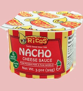 General store operation - mainly grocery: Ricos Nacho Cheese Sauce Cups 3.5oz/99g