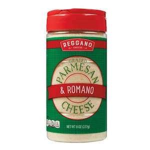 General store operation - mainly grocery: Reggano Cheese Parmesan & Romano 8oz/227g