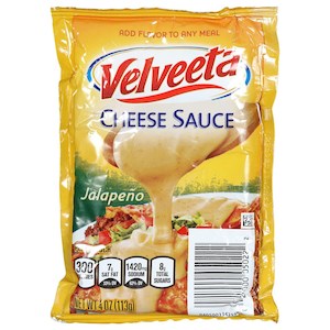 General store operation - mainly grocery: Velveeta Cheese Sauce Jalepeno 4oz/113g