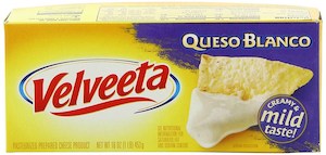 General store operation - mainly grocery: Velveeta Queso Blanco Block 16oz/453g