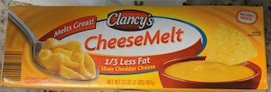 General store operation - mainly grocery: Clancys Cheese Melt 32oz/907g