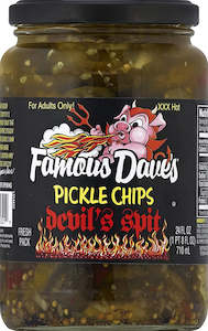 Famous Daves Pickle Chips Devils Spit 24fl oz/710ml