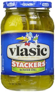 General store operation - mainly grocery: Vlasic Stackers Kosher Dill - Classic Dill 24floz/710ml