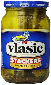 General store operation - mainly grocery: Vlasic Stackers Bread & Butter 24floz/710ml