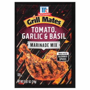 General store operation - mainly grocery: McCormick Grill Mates Tomato Garlic & Basil Marinade