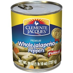 Clemente Jacques Whole Jalapeno peppers 26oz/737g