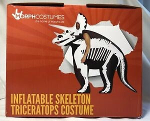 Inflatable Skeleton Triceratops Costume