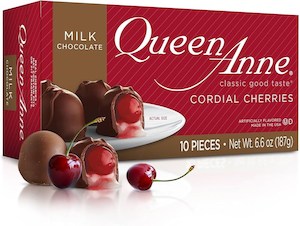 Queen Anne Chocolate Cordial Cherries Milk Chocolate 10 pieces