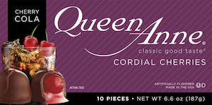 Queen Anne Chocolate Cordial Cherries Cherry Cola 10 pieces (Best By Mar 2025)