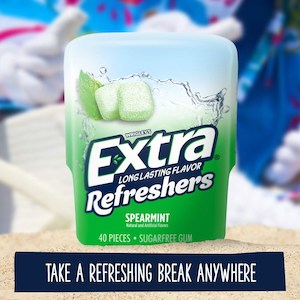 General store operation - mainly grocery: Extra gum Refreshers Spearmint 40 piece bottle