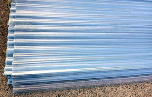 Clear Polycarb 85cm * 200cm Roofing Sheeting 18 mm Thick