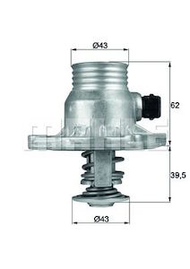 BMW Engine Radiator Coolant Thermostat Housing and Seal