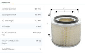 FILTA 5-7 Filter Element Becke