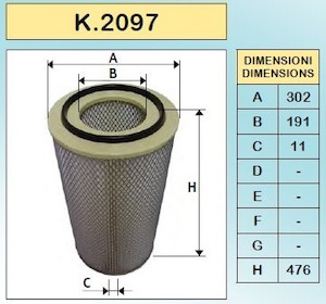 K.2097=C30850/2 Filt Element