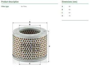 C1112 Mann Filter