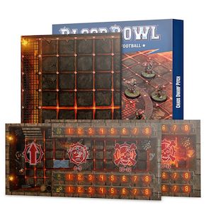 Blood Bowl: Chaos Dwarf Pitch and Dugouts