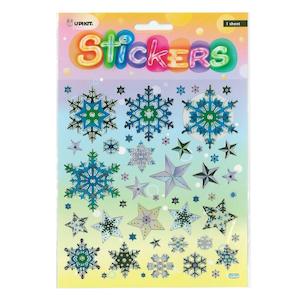 Stickers Snowflakes 15x17cm