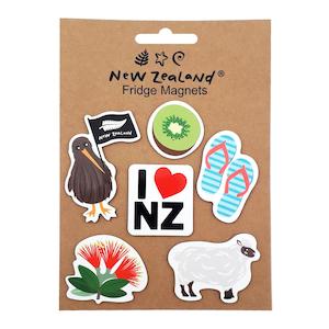 Gifts / Souvenier / Kiwiana: Magnet NZ 6pc Set 5-6cm each